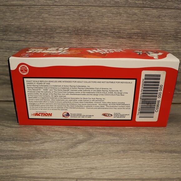 Tony Stewart #20 Coca Cola Bank Car Rare 2001 1/24 Scale NASCAR Polar Bear RCCA - Picture 6 of 12